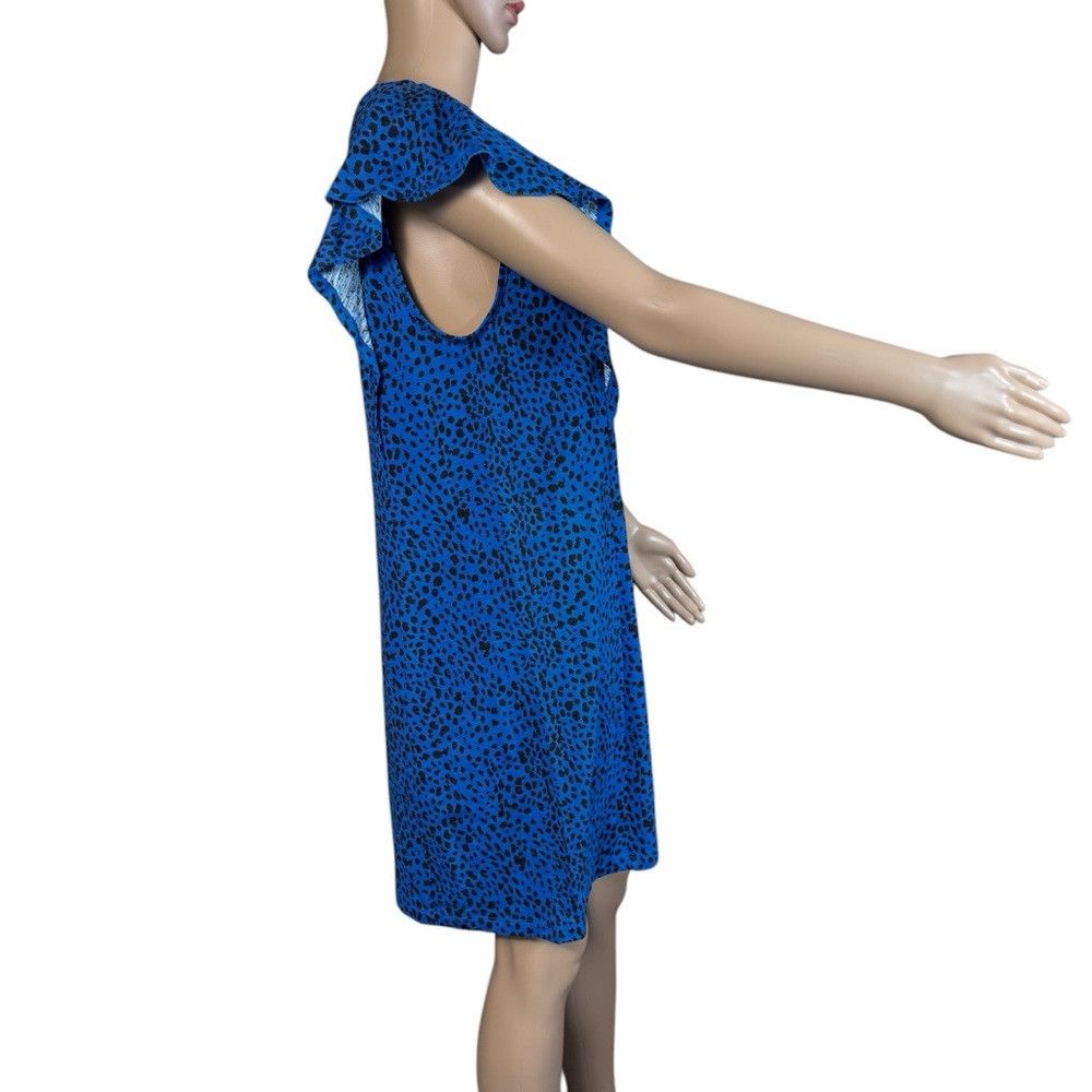 Vince Camuto NWT New Vince Camuto Animal Print Shift Blue Dress Size S Size S / US 4 / IT 40 - 4 Thumbnail
