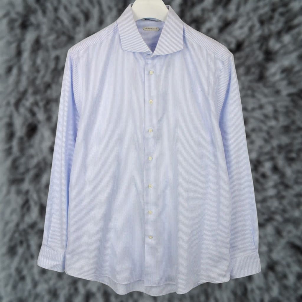Suitsupply Suitsupply Try On Extra Slim Fit Formal Shirt 45 / 17 3/4 Pinstripe White Bush Mens Shirt Size 48R - 1 Thumbnail