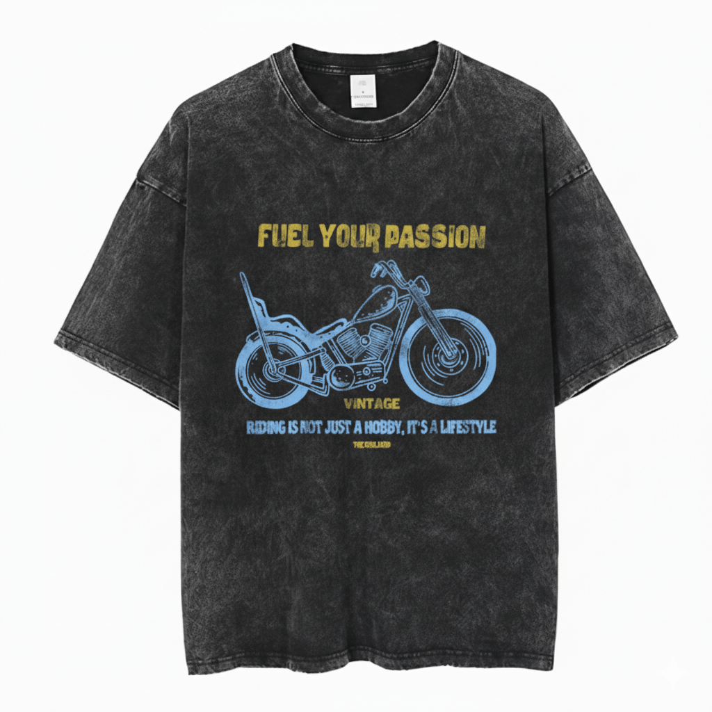 Japanese Brand Y2K Streetwear Retro Motorcycle Ride Passion Washed T-Shirt Size US XL / EU 56 / 4 - 1 Thumbnail