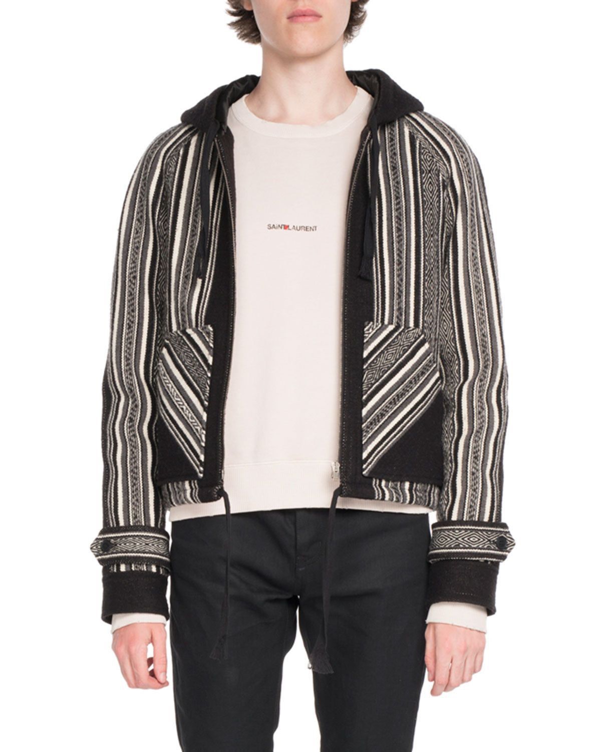 Saint Laurent Paris *RARE* Saint Laurent Paris 2017 Wool Blend Zip Jacket Size US S / EU 44-46 / 1 - 2 Thumbnail