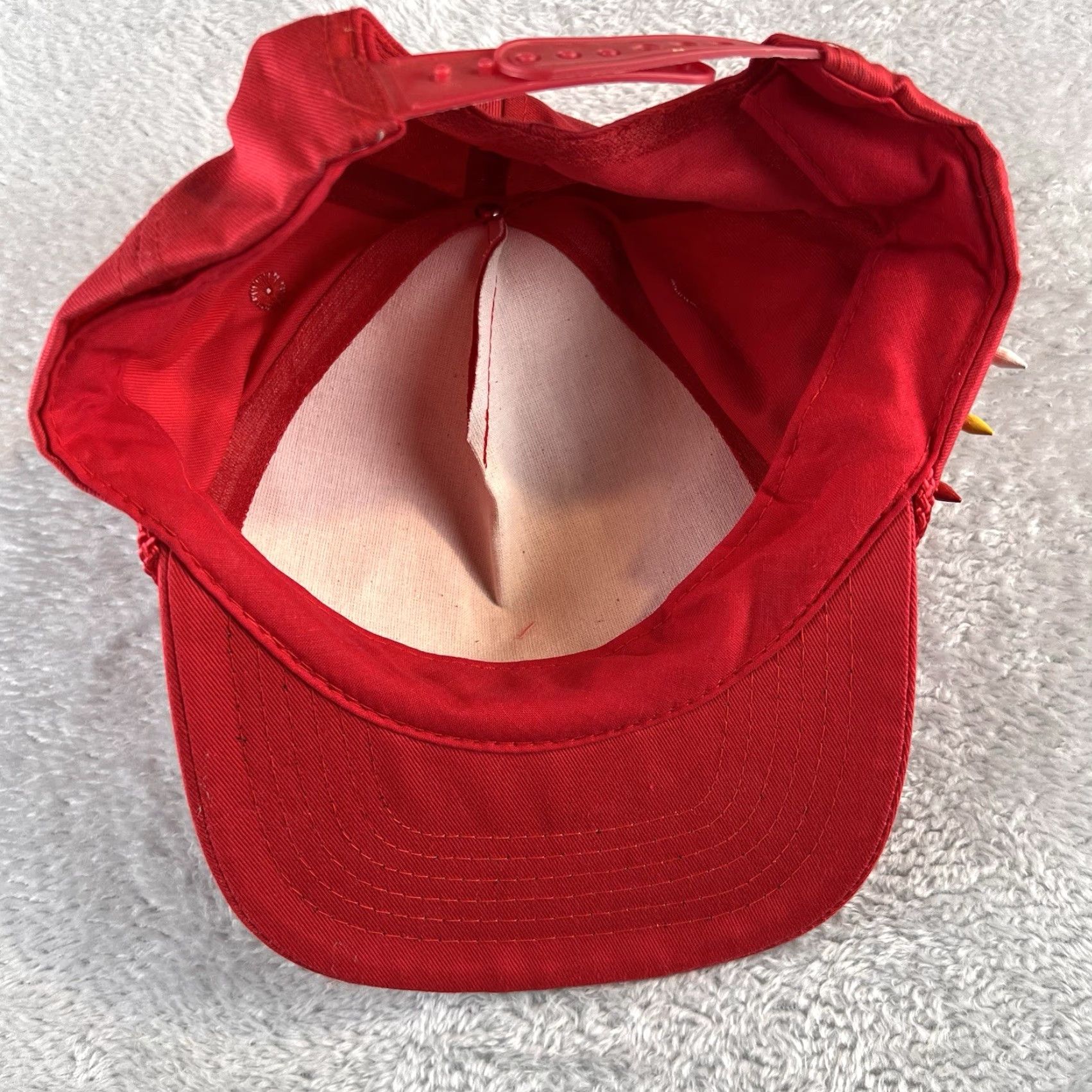 Vintage Papel Trucker Hat Adjustable Red Cotton Golfers Have More Drive Cap Hat Men Summer Casual Adjustable Hat Red Cotton Trucker Cap Size ONE SIZE - 4 Thumbnail