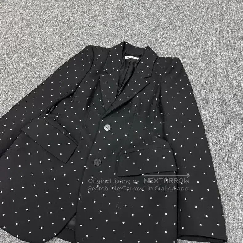 Balenciaga Balenciaga Black Sequined Waterdrop Blazer Size XS / US 0-2 / IT 36-38 - 4 Thumbnail