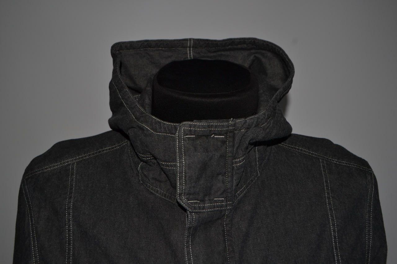 Allsaints All Saints Dye Cotton Wash Chambray Hooded Shirt Size M Size US M / EU 48-50 / 2 - 3 Thumbnail