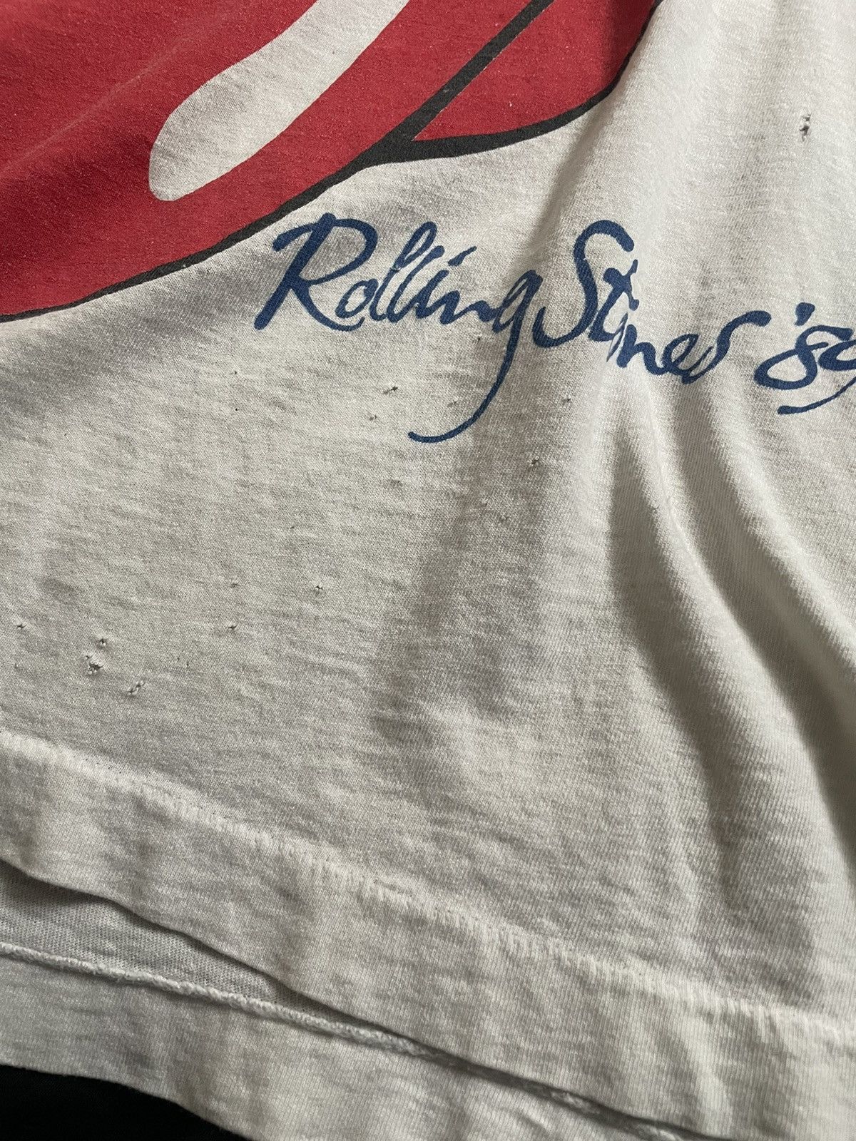 Band Tees × The Rolling Stones × Vintage Vintage 1989 Rolling Stones The North American Tour single stitch shirt Size US L / EU 52-54 / 3 - 13 Thumbnail