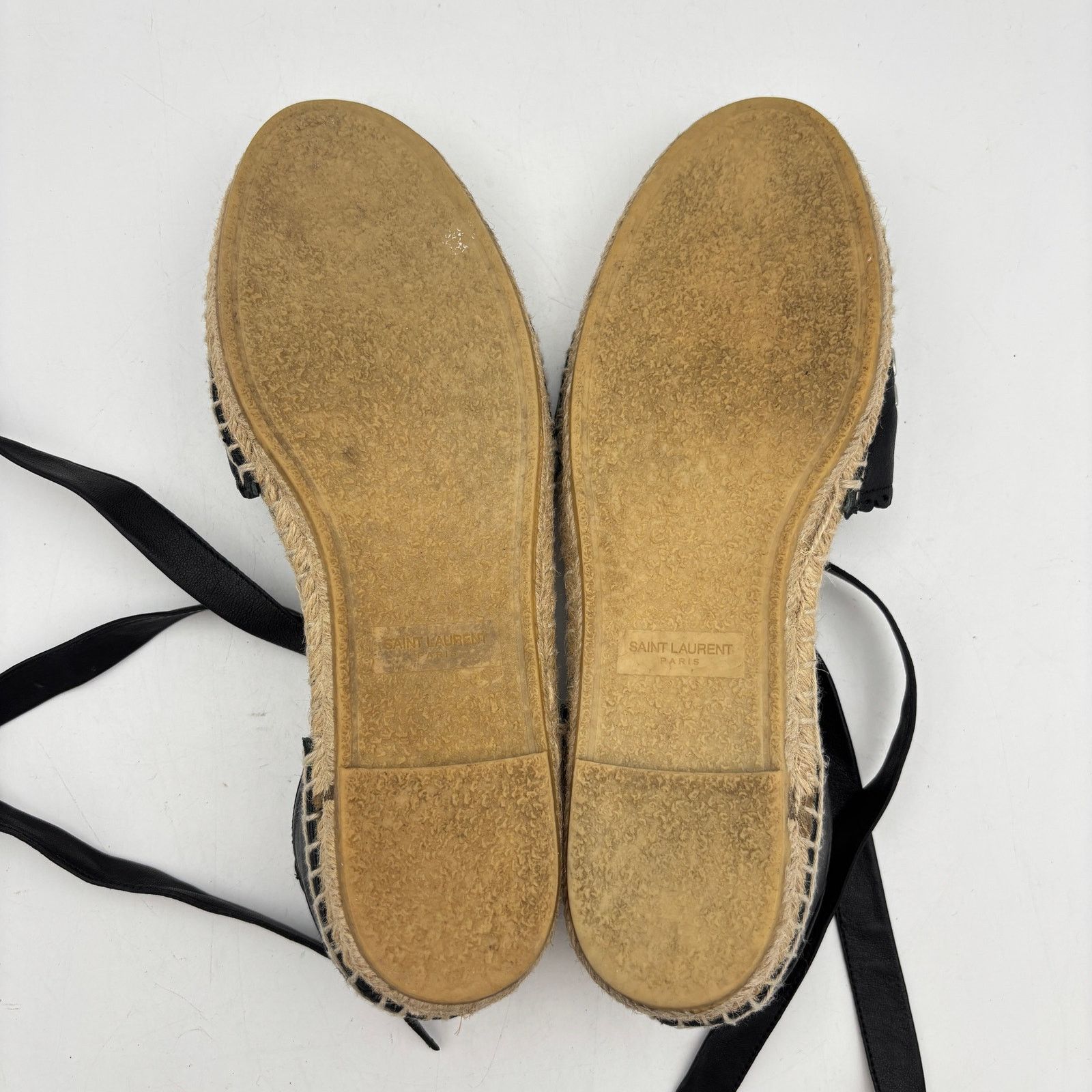 Saint Laurent Paris Saint Laurent Paris YSL Studded Leather Espadrilles Size US 7.5 / IT 37.5 - 8 Thumbnail