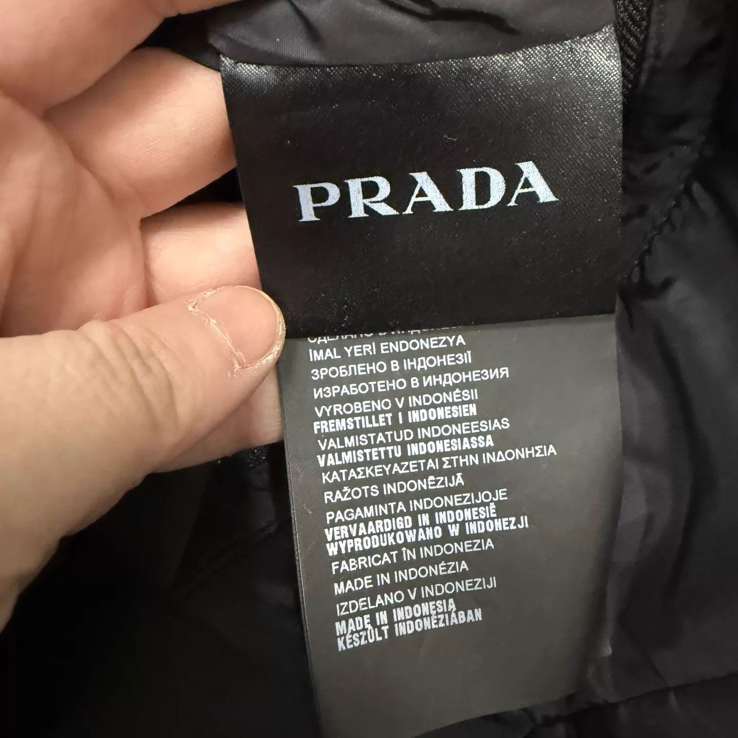 Prada Prada reversible black gray logo hem cotton jacket 46 Size US S / EU 44-46 / 1 - 4 Thumbnail