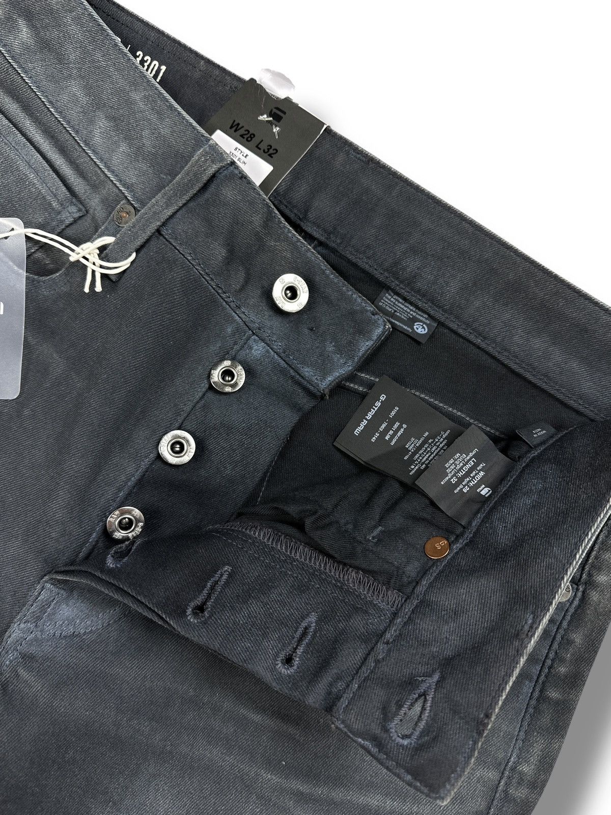 G-Star NWT🏷️ G-Star Raw 3301 Slim Jeans Stretch Denim Pants W28 L32 Size US 28 / EU 44 - 5 Thumbnail