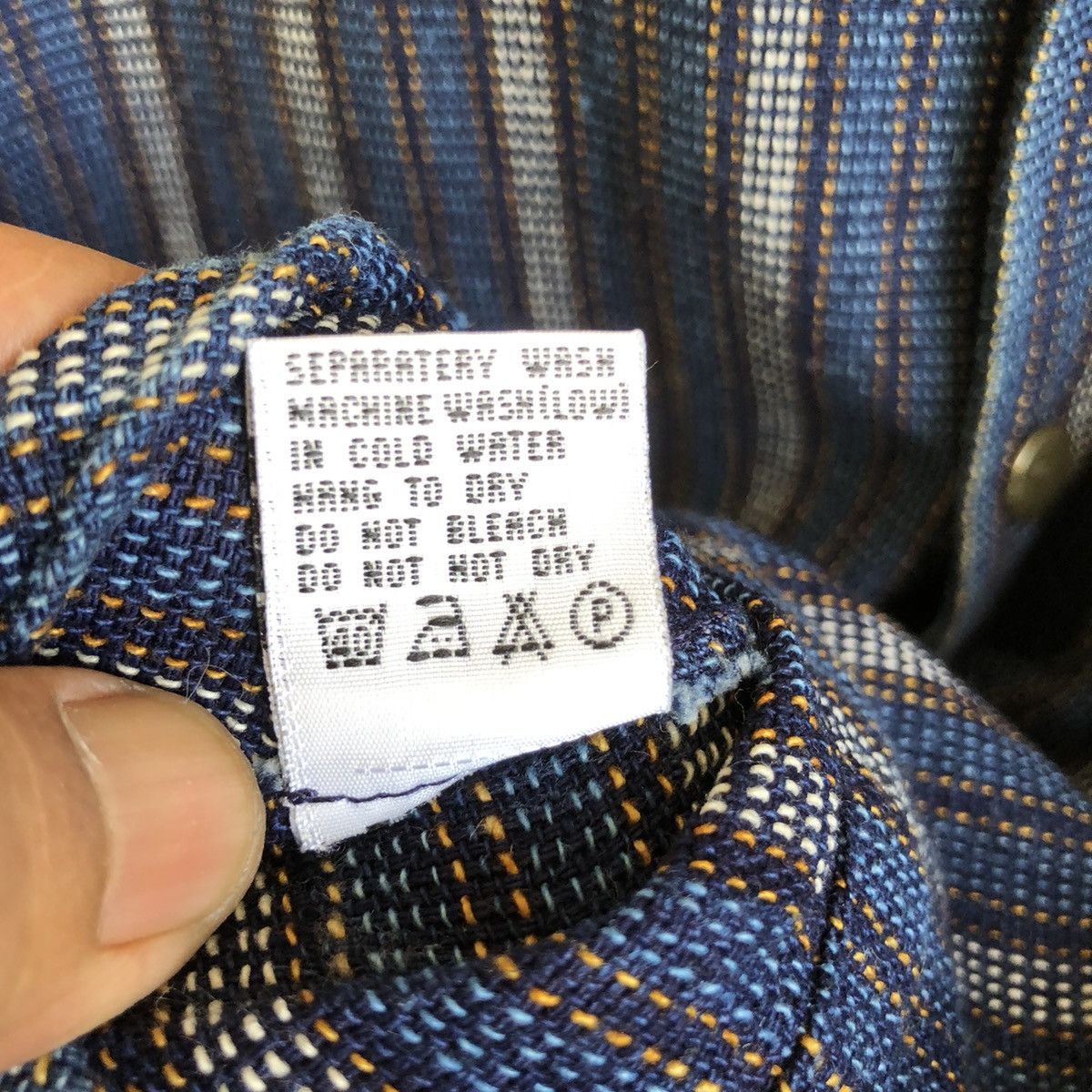 Other Folk Art Woven Reversable Denim Chore Jacket Size US L / EU 52-54 / 3 - 13 Thumbnail