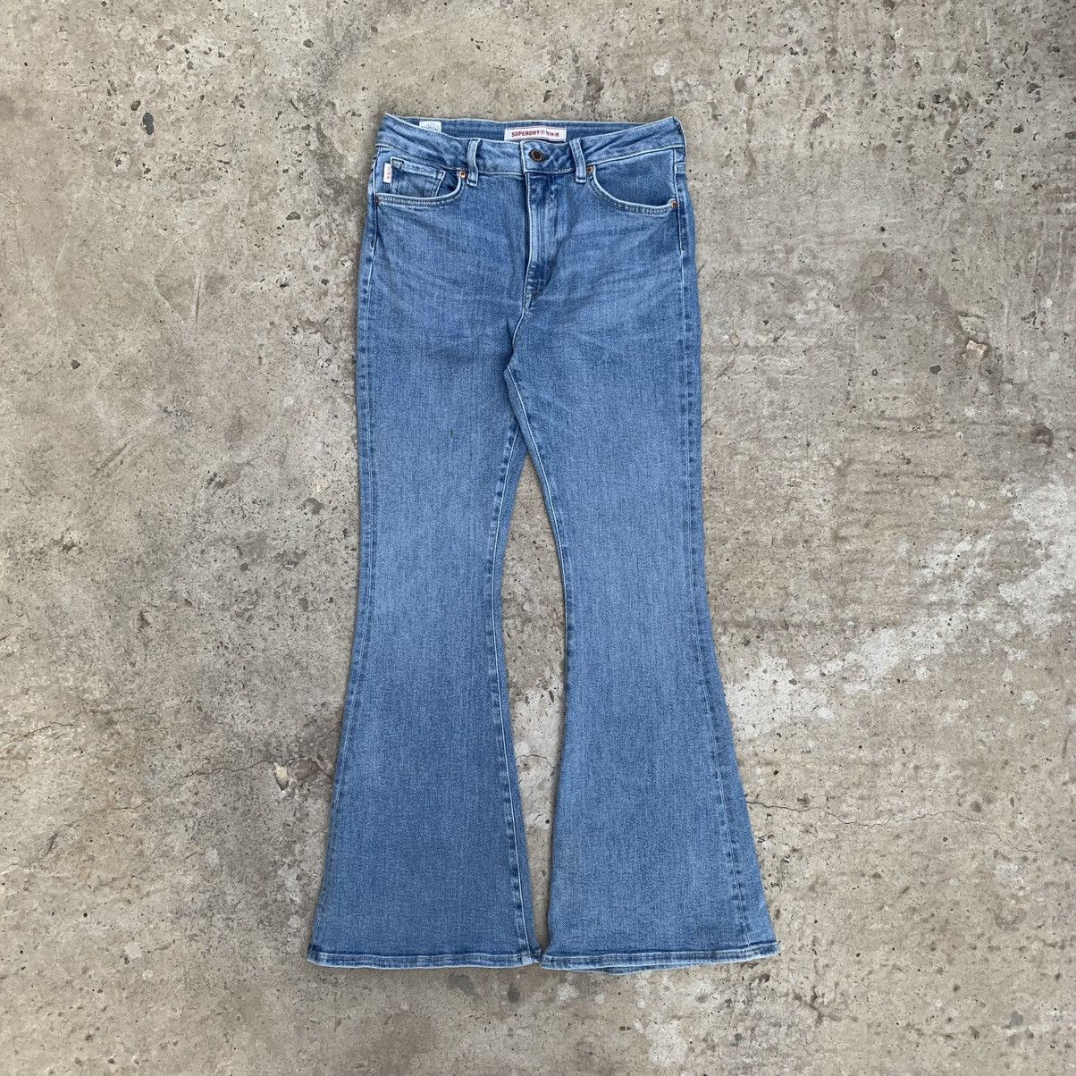 Superdry Vintage Japanese Style Women’s Flared Superdry Jeans Y2K 00s Size 27" / US 4 / IT 40 - 2 Thumbnail