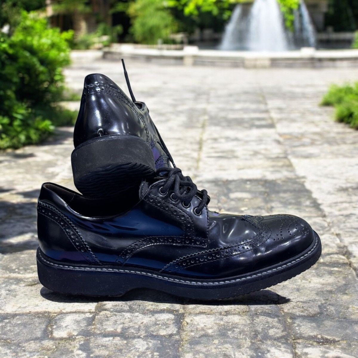 Hogan Hogan shoes black made in italy size it 6 1/2 - us 8 Size US 8 / EU 41 - 1 Thumbnail