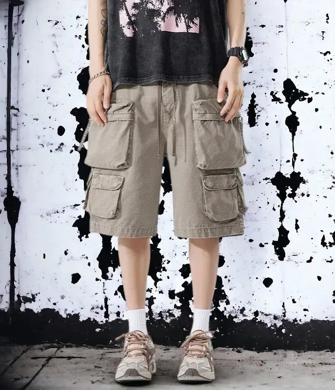 Japanese Brand × Jean Beige Cargo Shorts Size US 30 / EU 46 - 2 Thumbnail