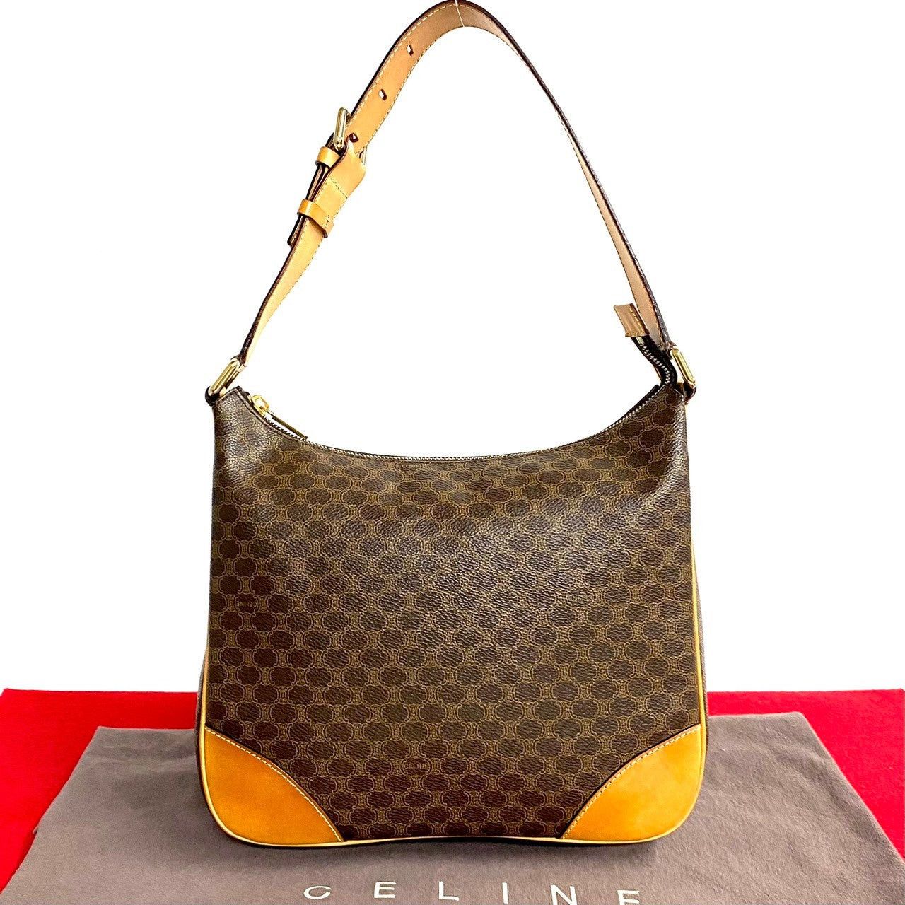 Celine Celine Shoulder Bag Brown Leather Size ONE SIZE - 1 Thumbnail