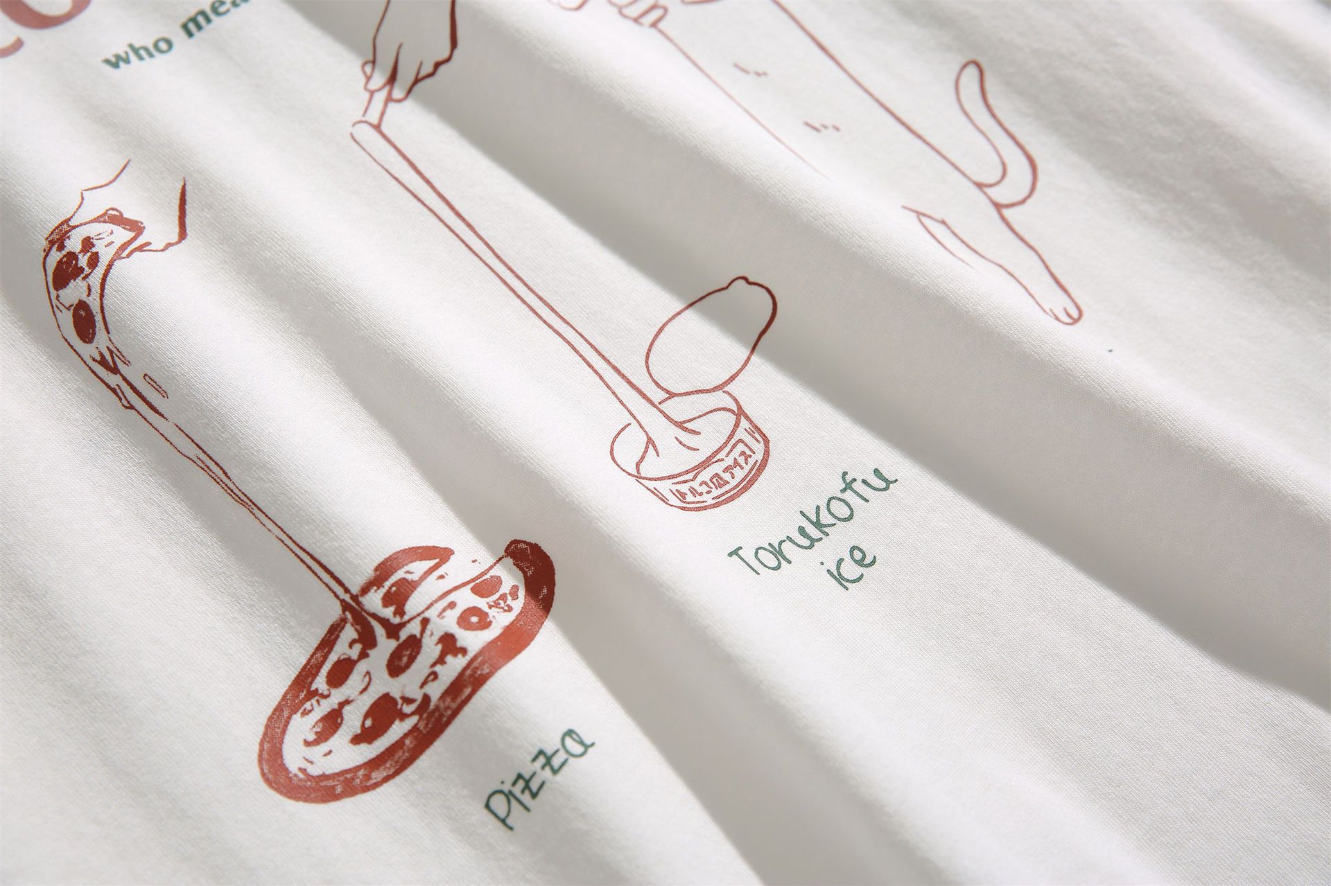 Japanese Brand × Vintage Japanese retro back kitten print casual simple tee Size US M / EU 48-50 / 2 - 4 Thumbnail