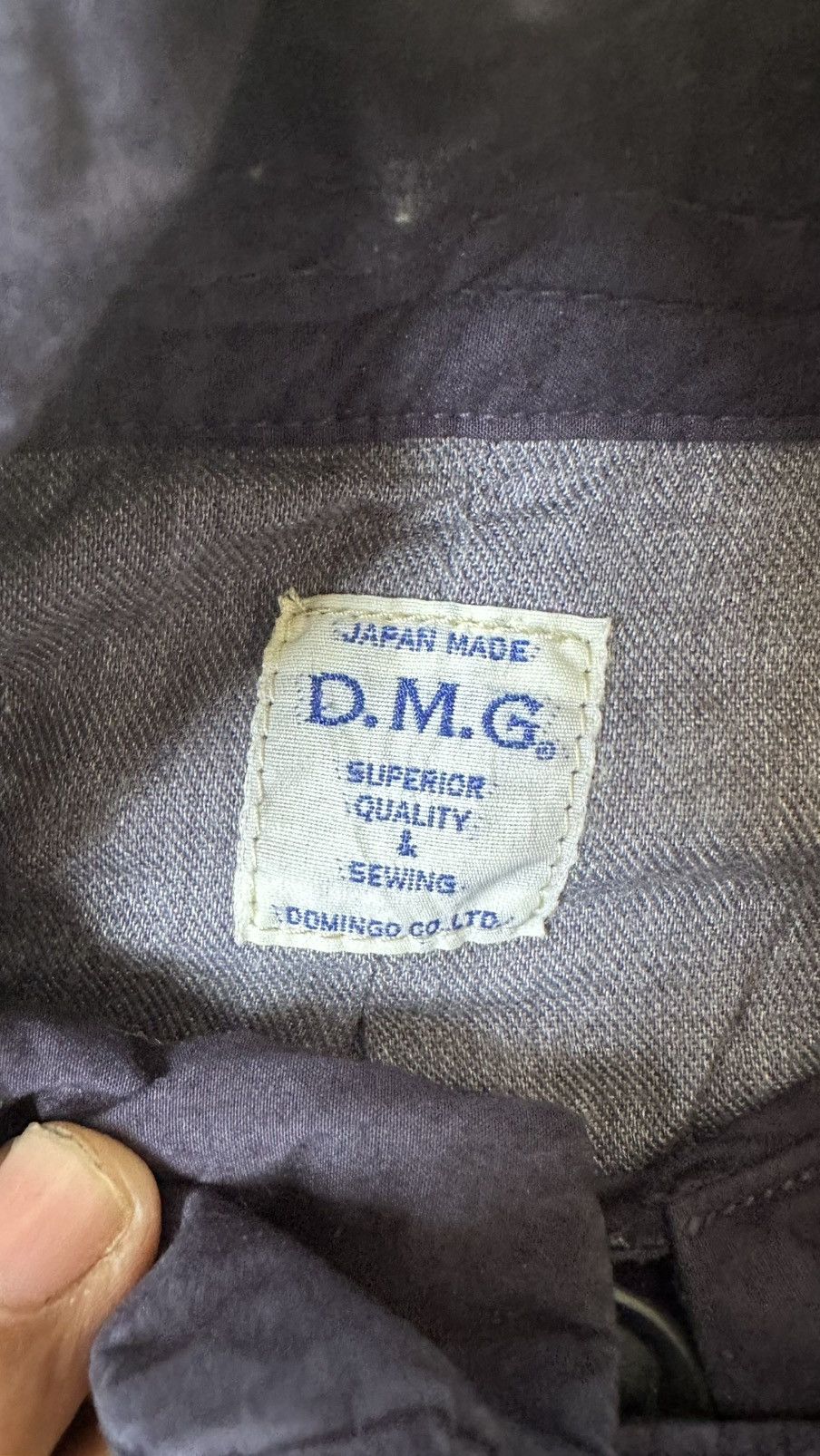 Japanese Brand D.M.G. BY DOMINGO INDIGO BUTTON UP JACKET Size US M / EU 48-50 / 2 - 8 Thumbnail