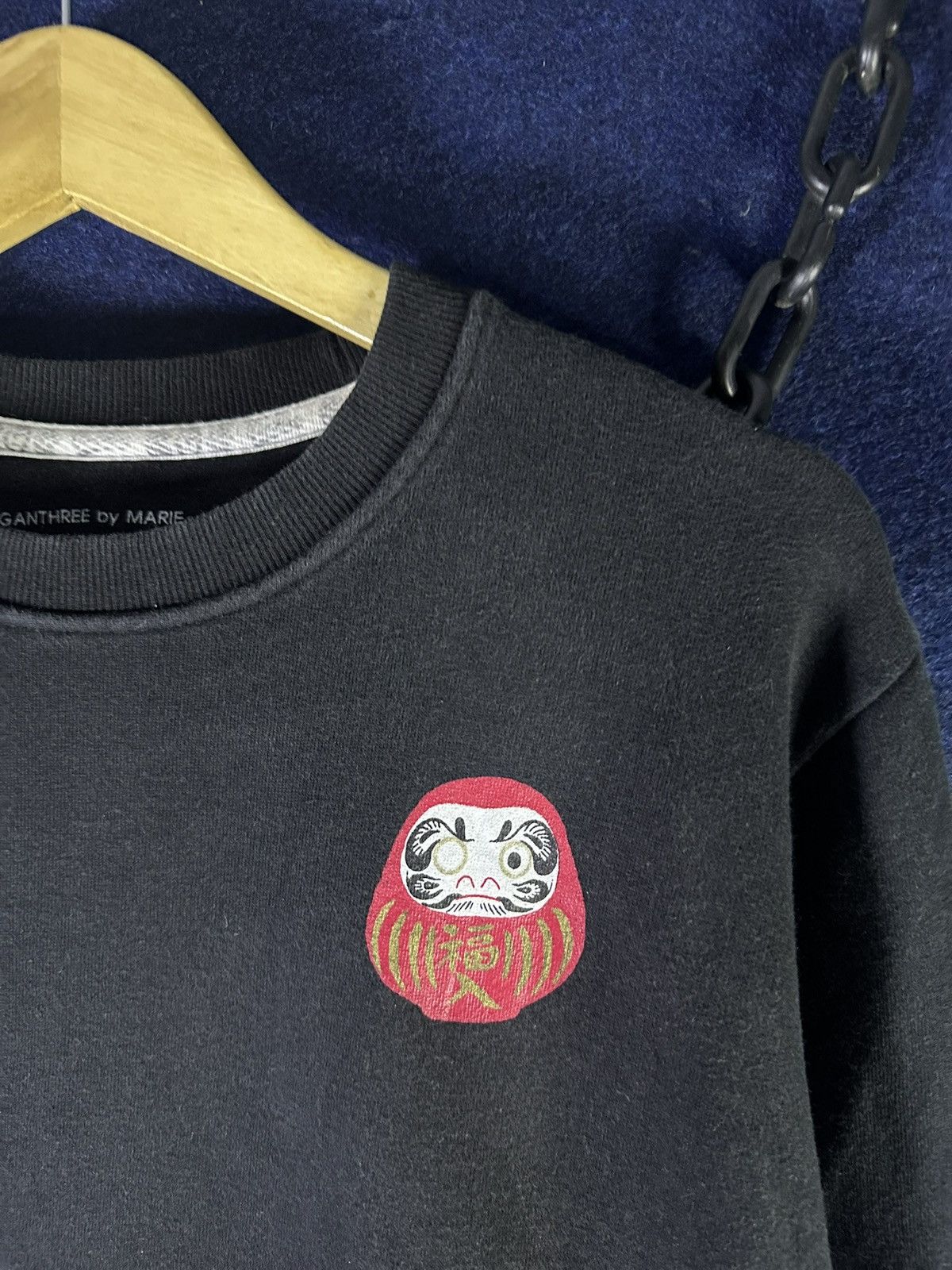Japanese Brand Daruma Doll Ganthree by Marie Japanese Crewneck Size US M / EU 48-50 / 2 - 5 Thumbnail