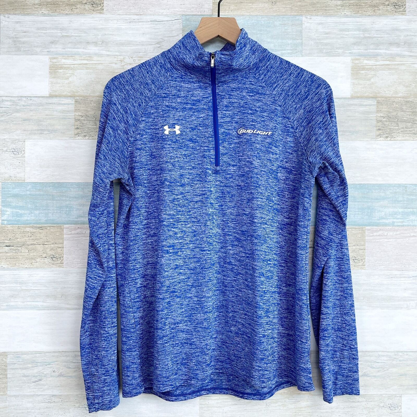 Under Armour Bud Light Under Armour Loose 1/4 Zip Pullover Blue Womens M Size M / US 6-8 / IT 42-44 - 1 Thumbnail
