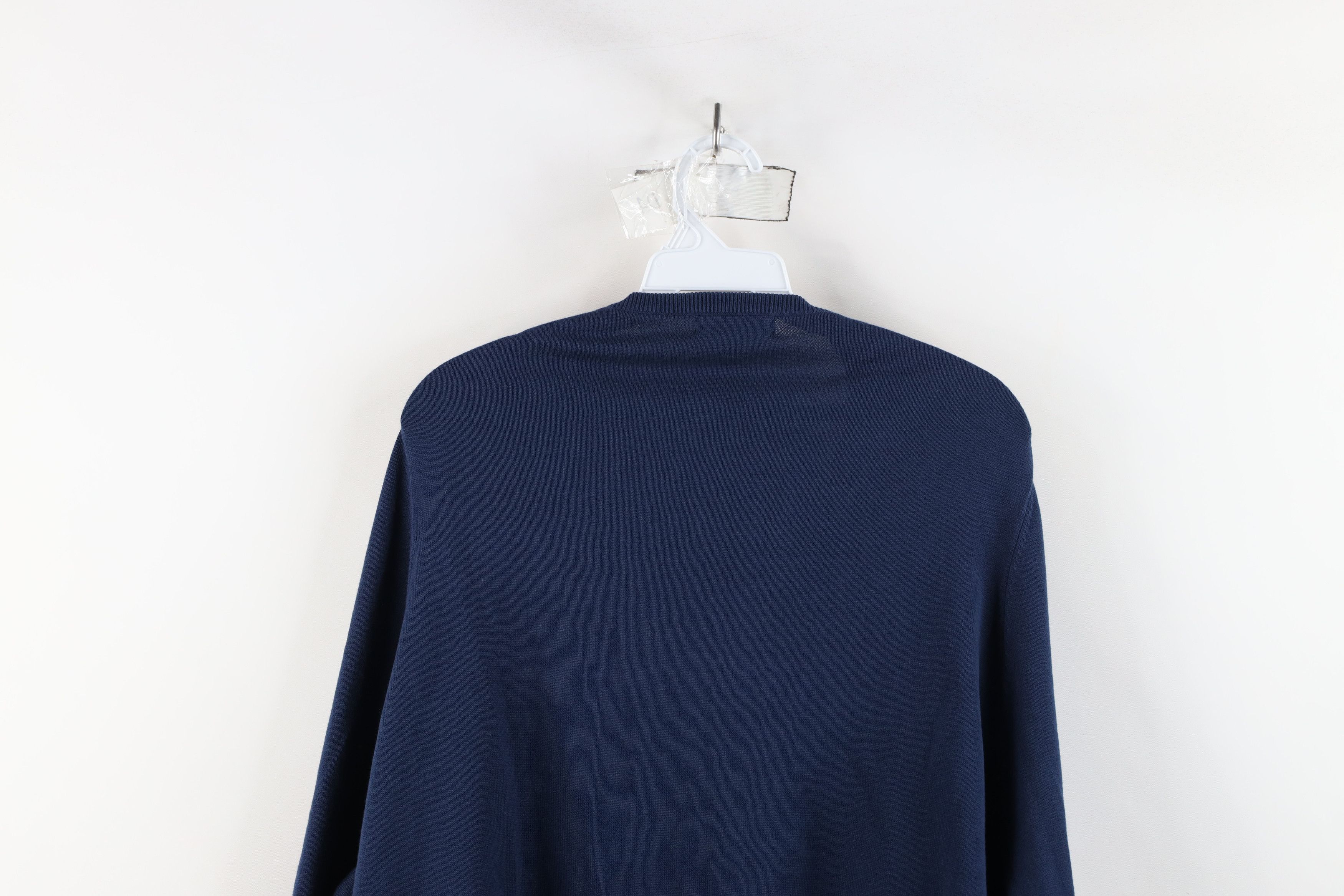 Lands' End × Vintage Vintage Lands End Stretch Cotton Knit Cardigan Sweater Blue Size 3XL / US 20-22 - 10 Thumbnail