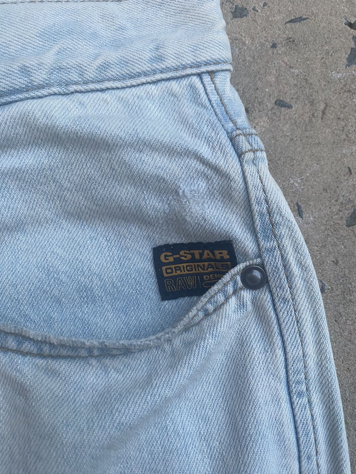G-Star × Vintage 96 Loose G-Star RAW Japanese denim jeans 29x34 Size US 34 / EU 50 - 3 Thumbnail