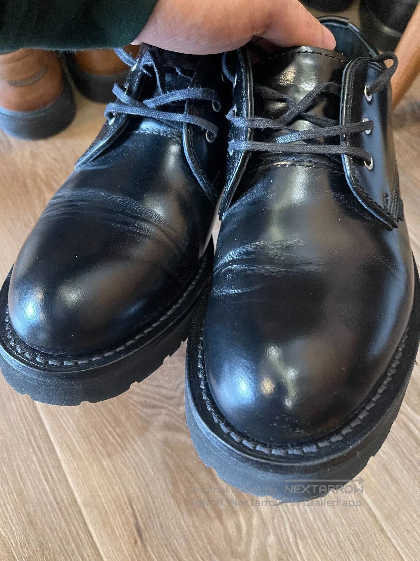 N.Hoolywood N.HOOLYWOOD DANNER Derby Leather Shoes. Size US 7.5 / EU 40-41 - 3 Thumbnail