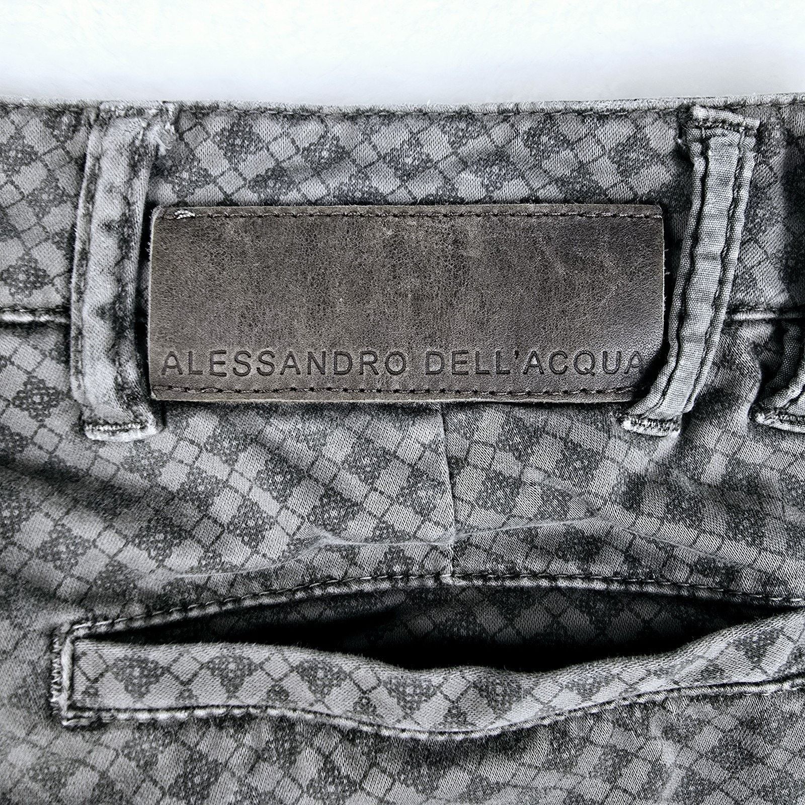 Other Alessandro Dell'Acqua Brown Geometric AOP Pants Sz 34 34x29 Size 34" / US 12 / IT 48 - 12 Thumbnail