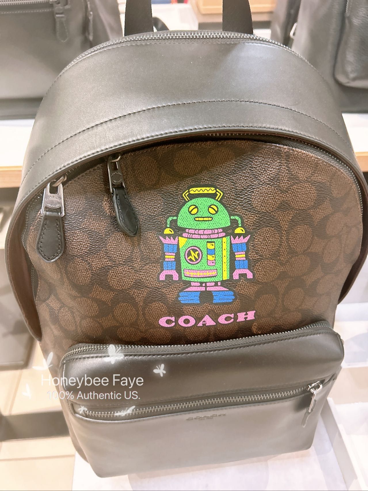 Coach Cosmic Coach West Backpack With Robot Print CW326 Size ONE SIZE - 2 Thumbnail