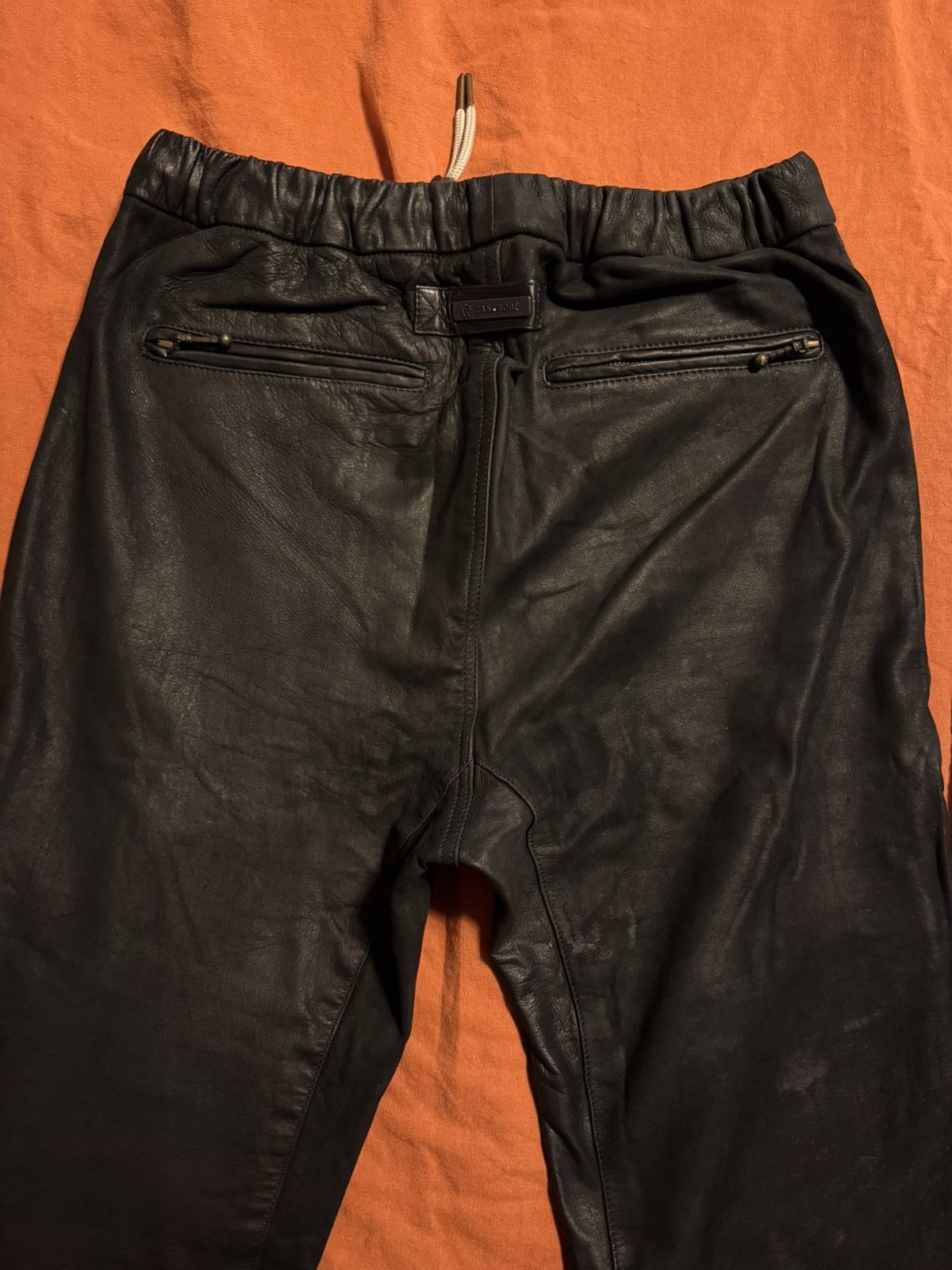 Zanerobe Sureshot Leather Joggers | Black | 32 Size US 32 / EU 48 - 7 Thumbnail