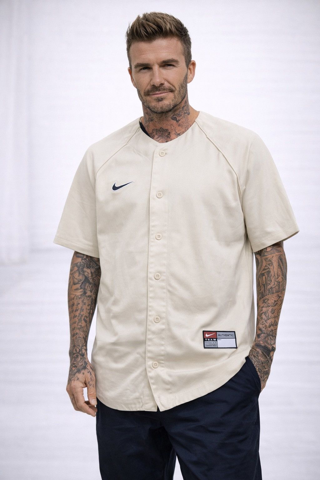 Nike SB ‼️LAST DROP‼️Nike SB x MLB Skate Baseball Jersey Rattan White Size US M / EU 48-50 / 2 - 1 Thumbnail