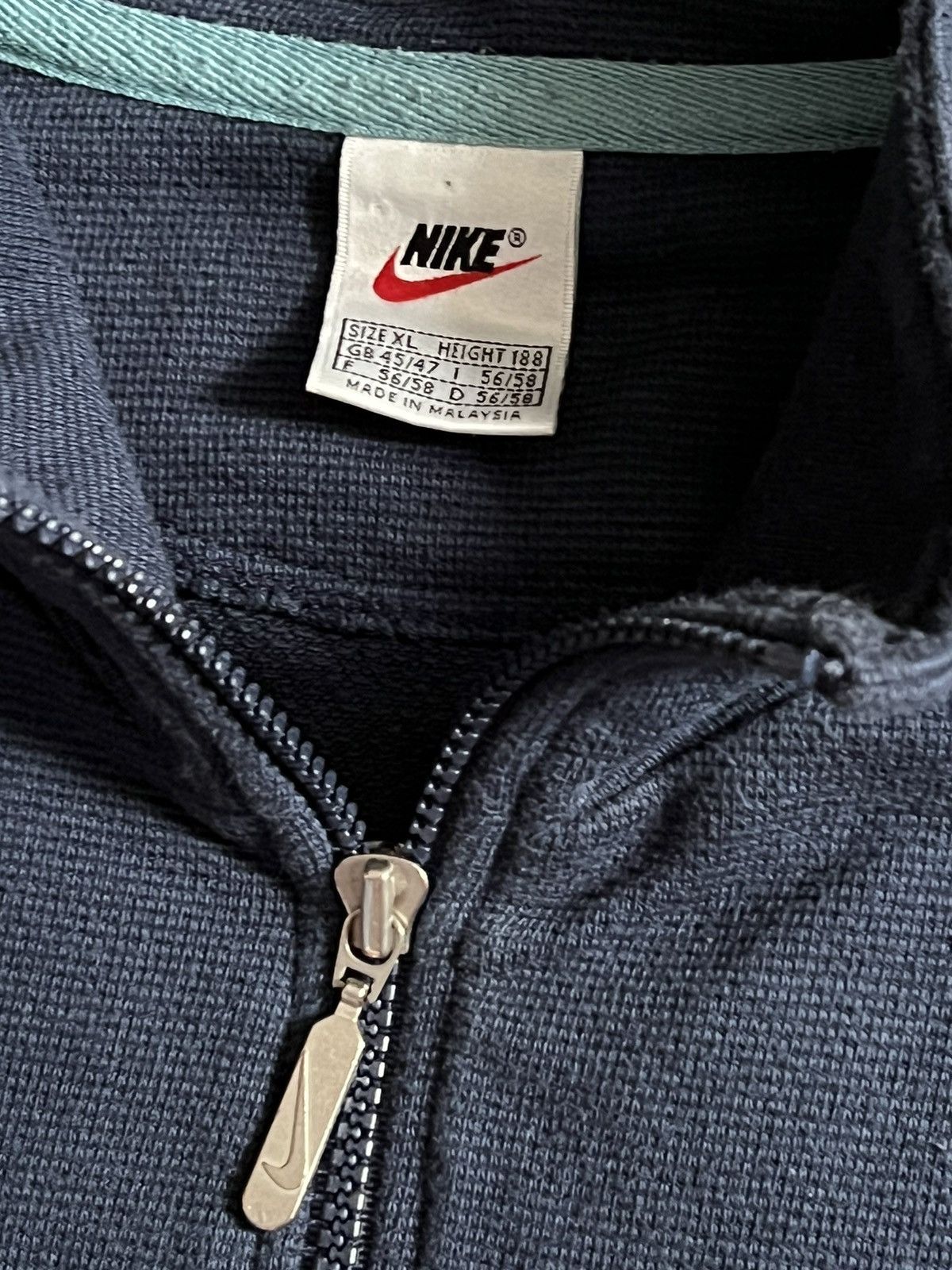 Nike × Vintage Nike vintage swoosh big logo sweatshirt zip mens XL Size US XL / EU 56 / 4 - 8 Thumbnail