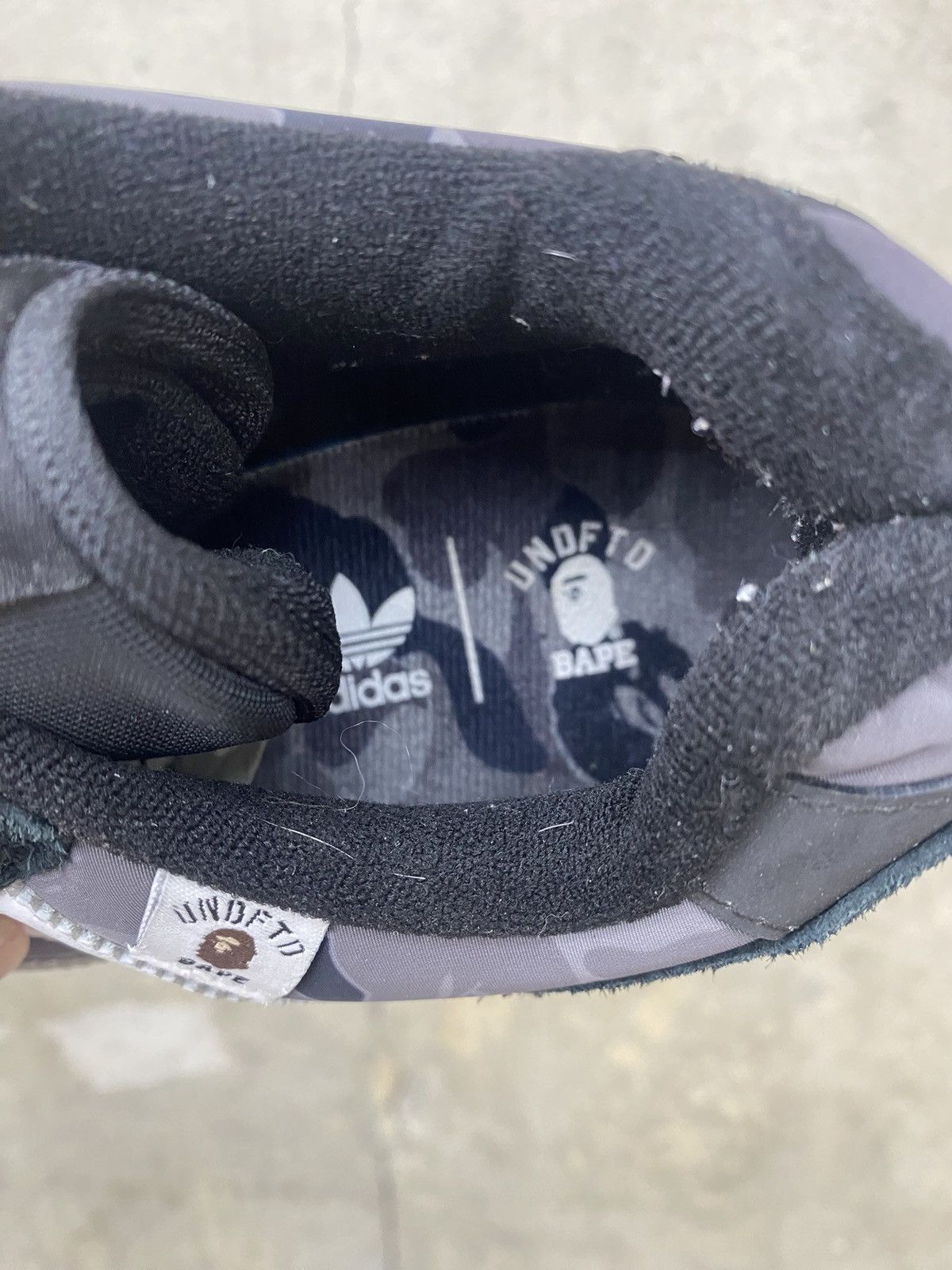 Adidas × Bape × Undefeated Undefeated Bape ZX 8000 Black Size US 8.5 / EU 41-42 - 3 Thumbnail