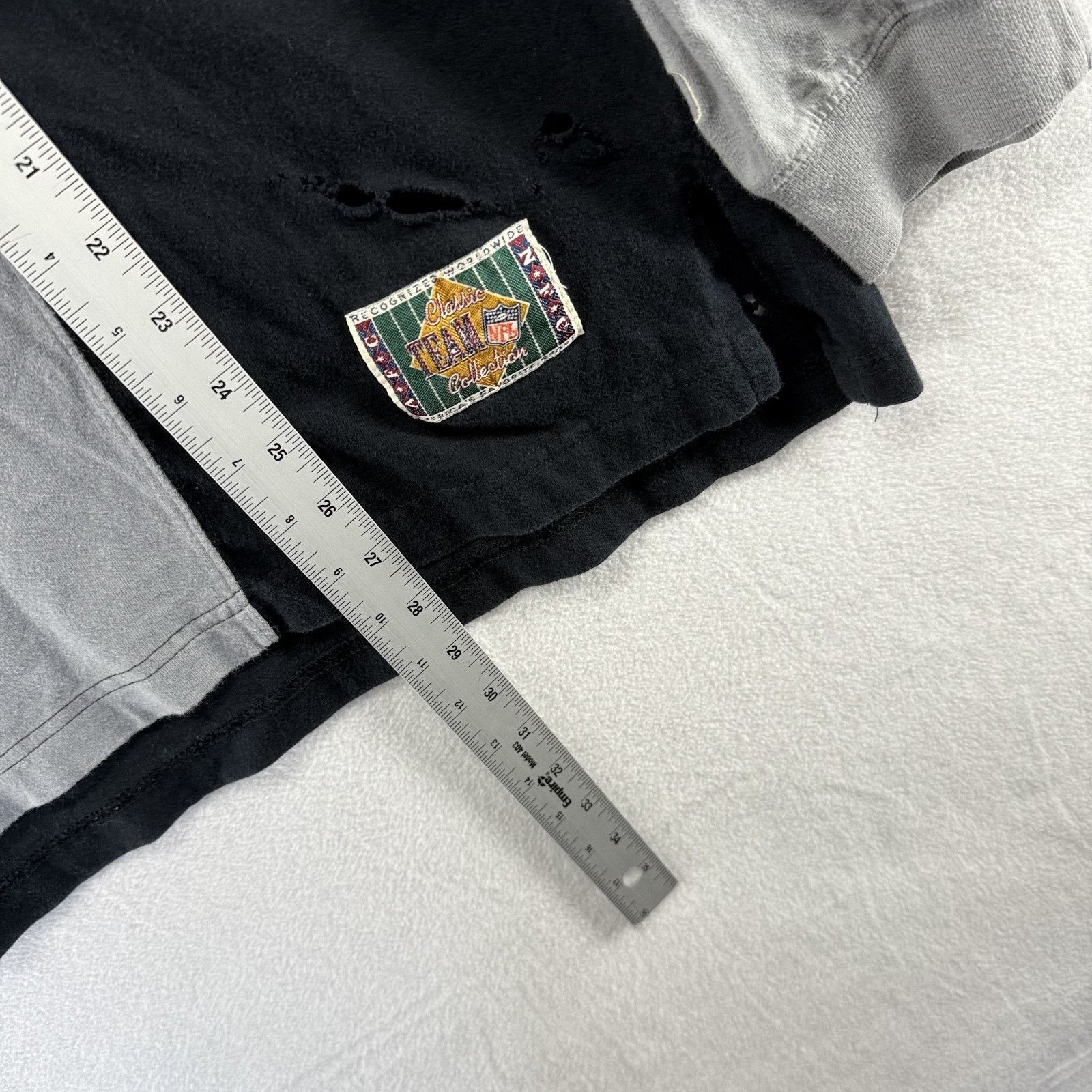 Mirage Vintage Oakland Raiders Rugby Shirt men's XL Gray Black 90s Size US XL / EU 56 / 4 - 4 Thumbnail