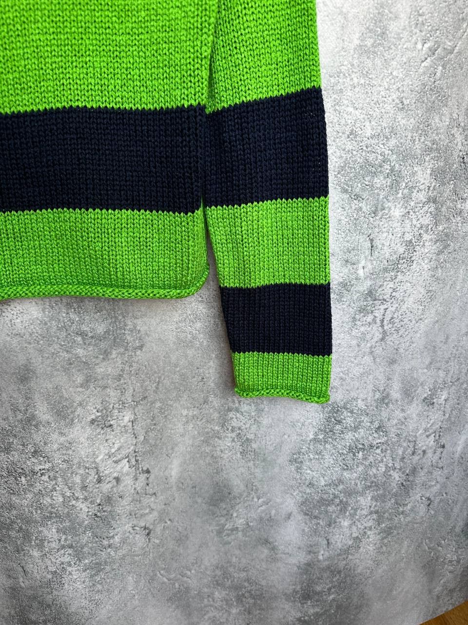 Lauren Ralph Lauren Lauren Ralph Lauren Vintage Acrylic Striped Knit Sweater Size L / US 10 / IT 46 - 9 Thumbnail