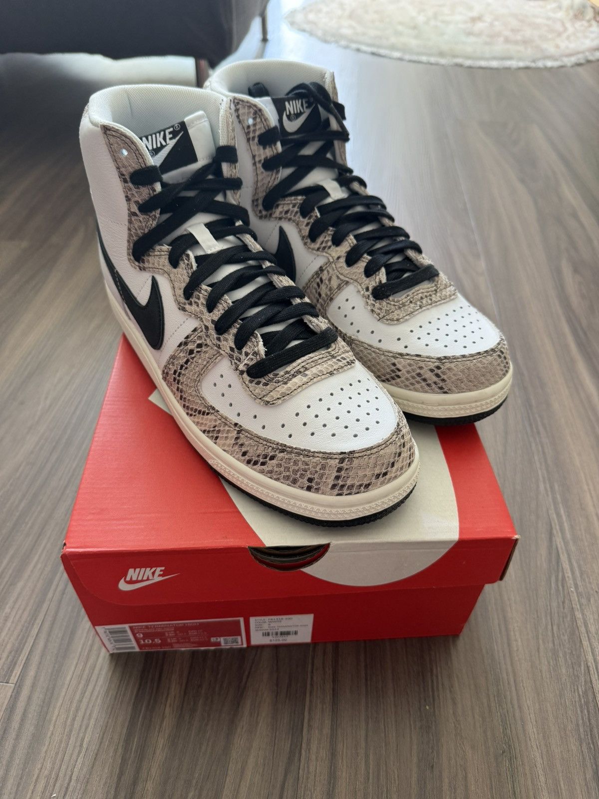 Nike Nike Terminator High Cocoa Snake FB1318-100 - Men’s Size 9 Size US 9 / EU 42 - 1 Thumbnail