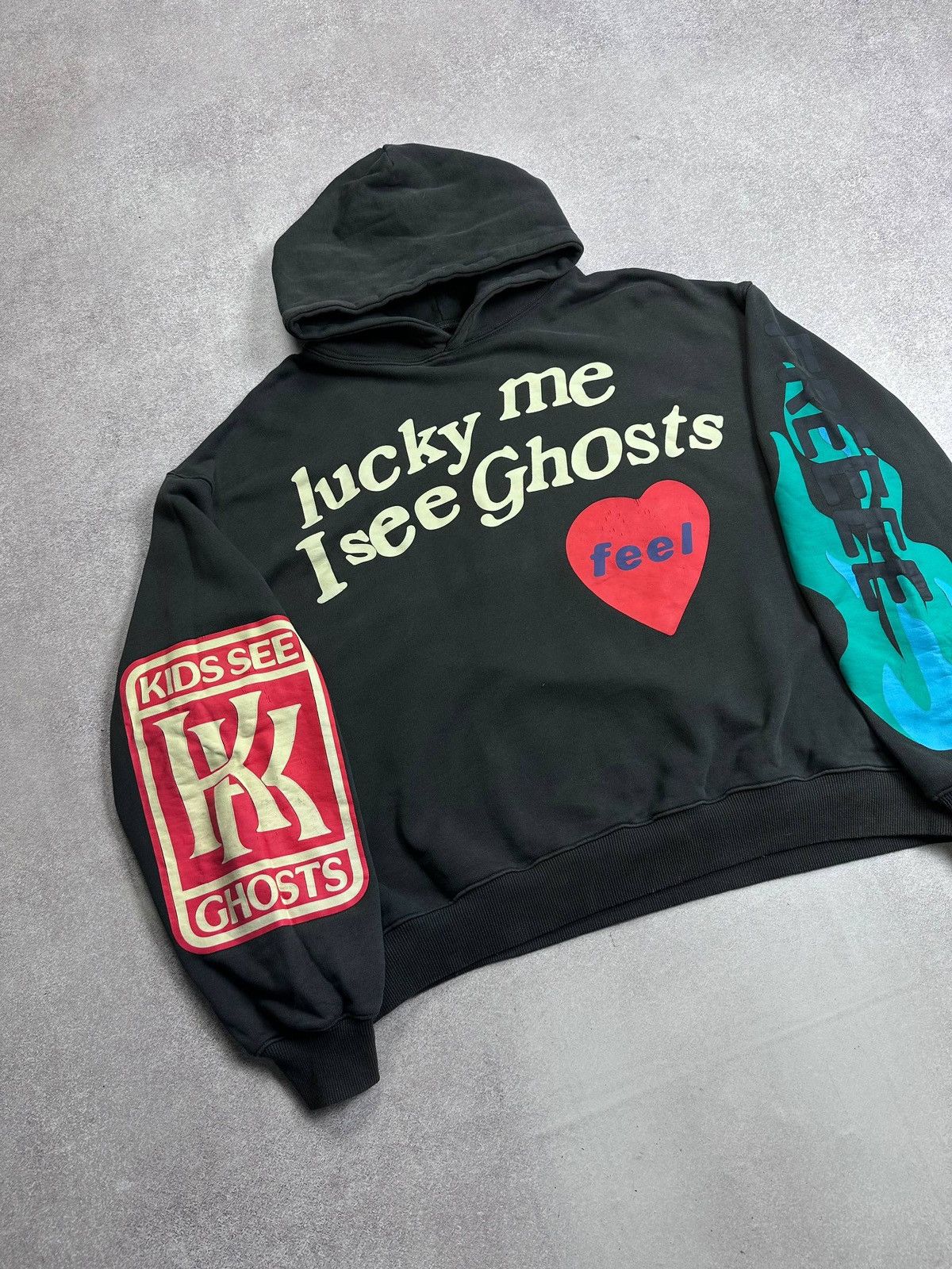 Vintage Kanye West Kid Kudy Kids See Ghost Boxy Hoodie L Size US L / EU 52-54 / 3 - 7 Thumbnail