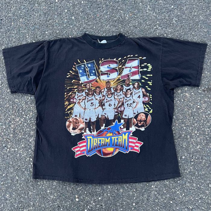 Vintage Vintage dream team usa rap t shirt bay club 90s | Grailed