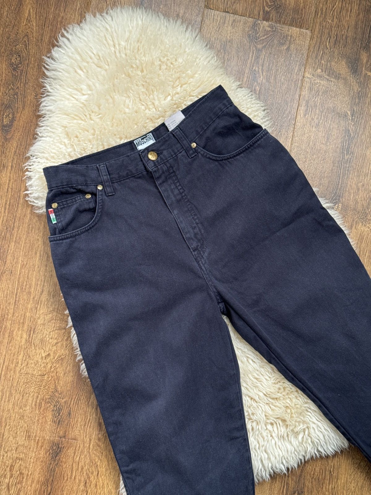 Moschino Vintage Moschino Jeans Made in Italy Women’s Dark Navy Pants Size 30" / US 8 / IT 44 - 7 Thumbnail