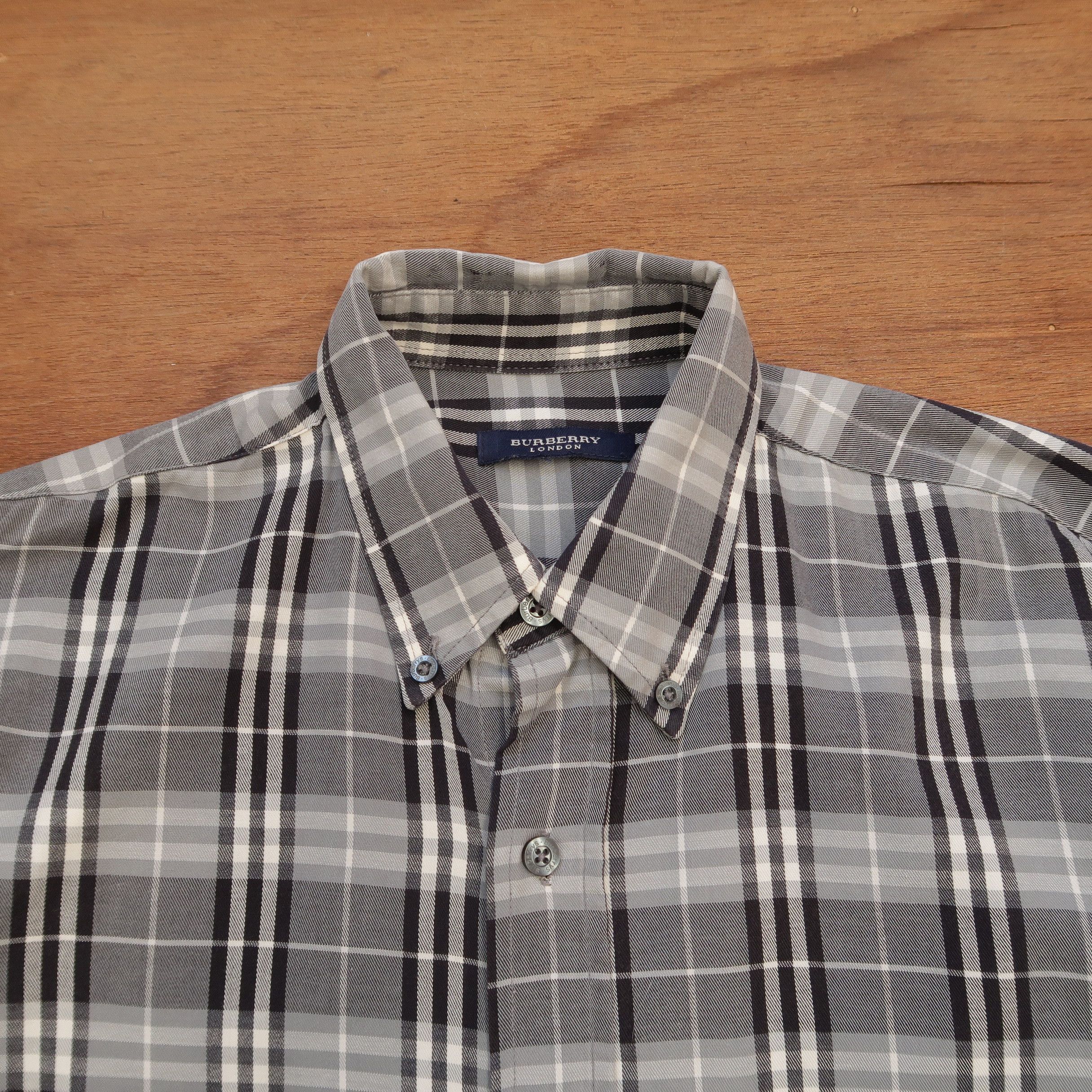 Burberry Burberry London Nova Check Gray Shirt Old Money Style Size US M / EU 48-50 / 2 - 3 Thumbnail
