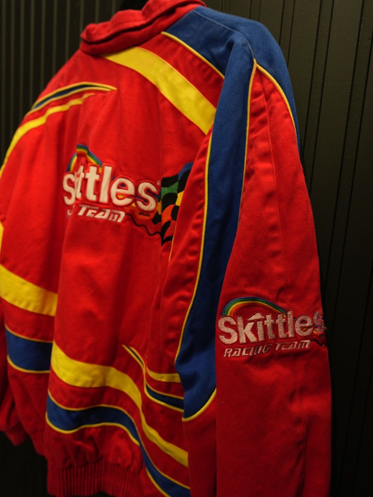 NASCAR × Vintage Vintage NASCAR Skittles Racing Team Track Gear Racing Jacket Size US L / EU 52-54 / 3 - 5 Thumbnail