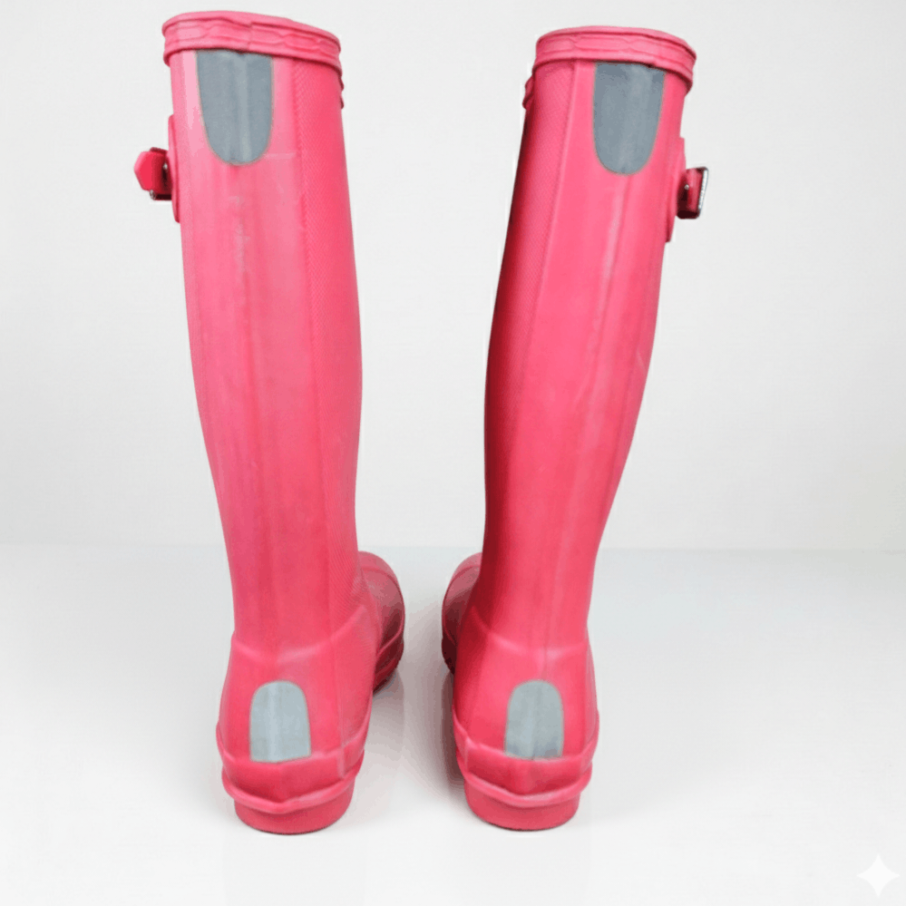 Hunter Hunter EU 36 US 4/5 Boots Pink Rubber Rainboots Winter Water Size US 5.5 / IT 35.5 - 6 Thumbnail