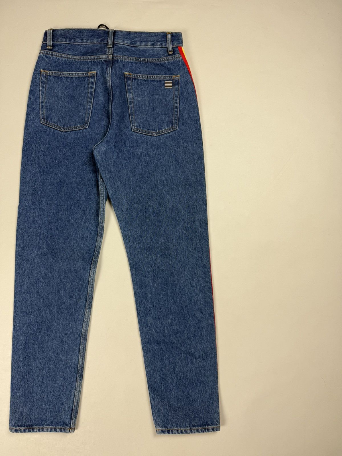 Palm Angels BNWT! Palm Angels Blue Denim Rainbow Medium Wash Jeans Pants Size 28" / US 6 / IT 42 - 19 Thumbnail