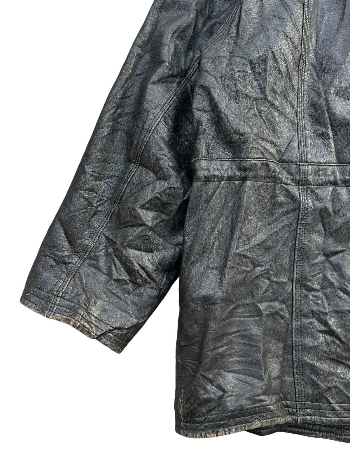 Pierre Balmain Vintage Pierre Balmain Black Leather Trench Coat Size US L / EU 52-54 / 3 - 8 Thumbnail