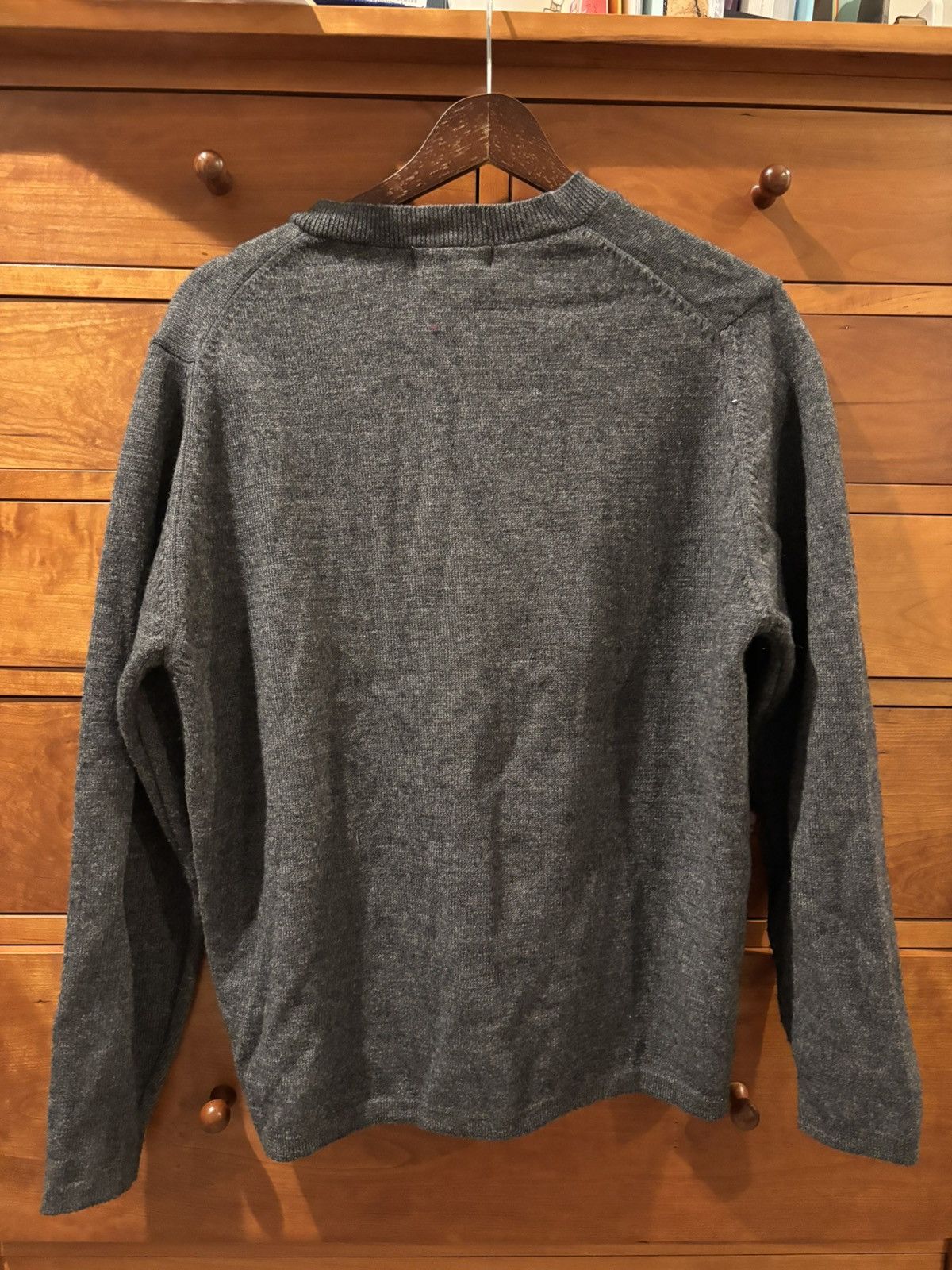L.L. Bean LL Bean Gray Lambswool Cardigan Size L Size L / US 10 / IT 46 - 2 Thumbnail