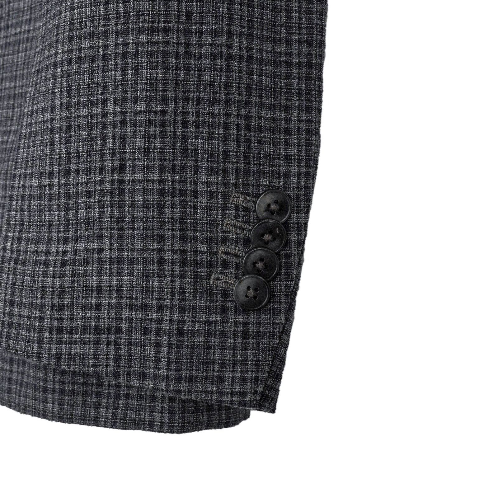 Boglioli Boglioli Milano Gray Check Wool Silk Blend Blazer K Jacket Size US M / EU 48-50 / 2 - 6 Thumbnail