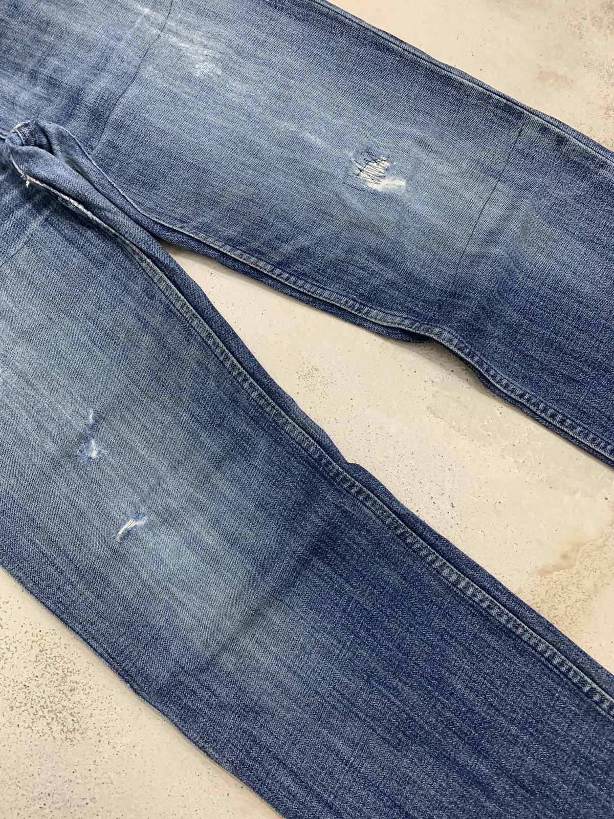 Levi's × Vintage Levis 533 04 Productio Distressed Denim Pants (AE3) Size US 32 / EU 48 - 4 Thumbnail