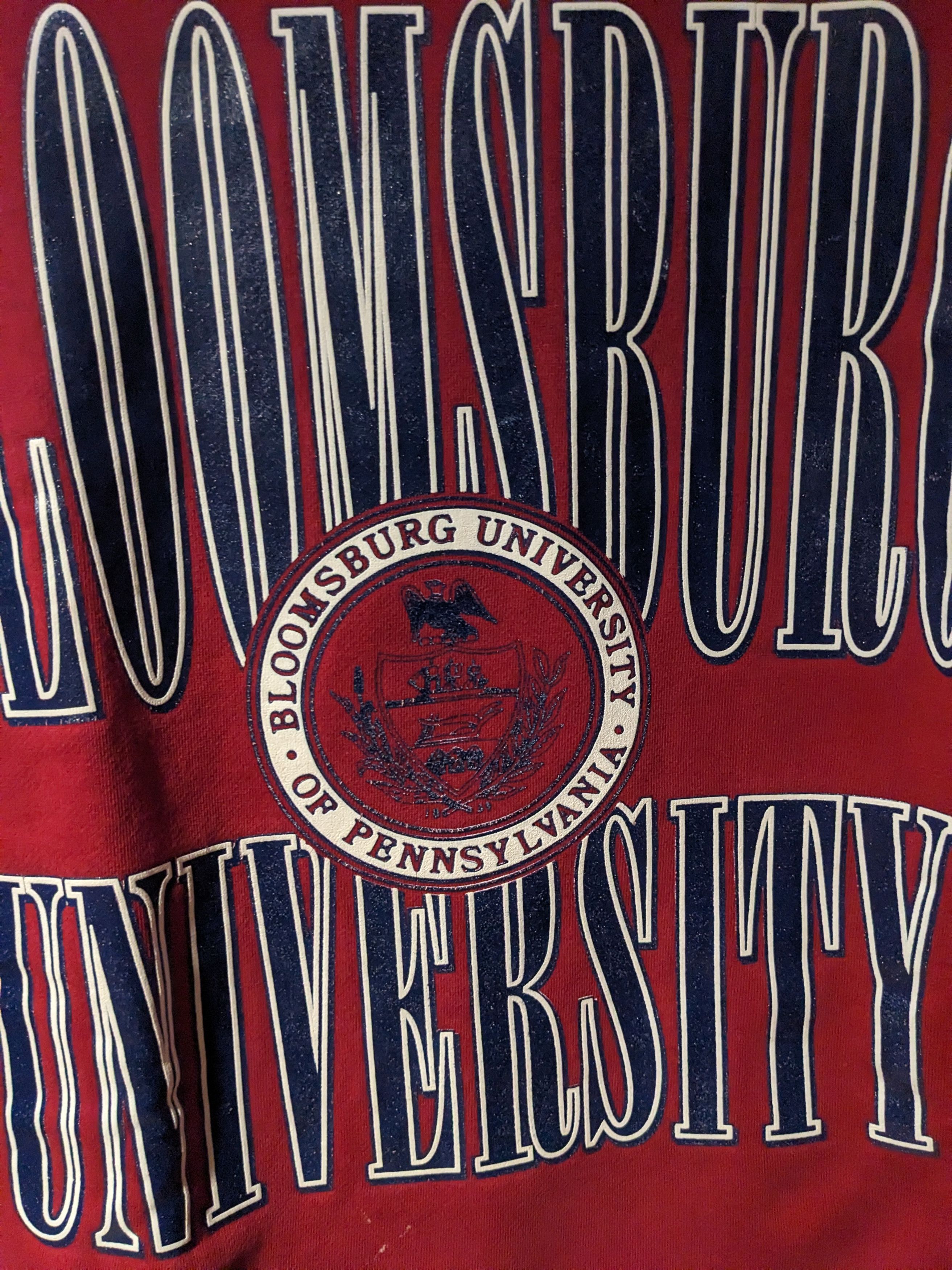 Vintage Vintage 90s Bloomsburg University College Sports Sweatshirt Size US L / EU 52-54 / 3 - 2 Thumbnail