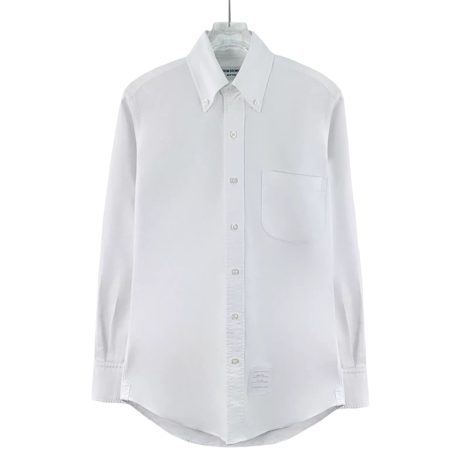 Thom Browne Thom Browne White Cotton Button Down Shirt Size 0 Size US XS / EU 42 / 0 - 1 Thumbnail
