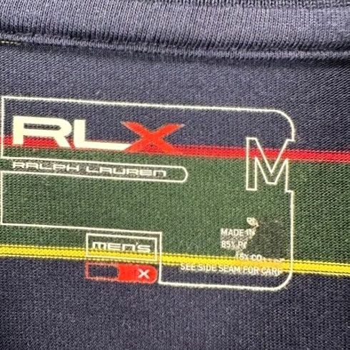 RLX Ralph Lauren RLX Ralph Lauren Golf Polo Shirt Mens Medium Green Striped Athletic Logo Rugby Shirt Size US M / EU 48-50 / 2 - 4 Thumbnail