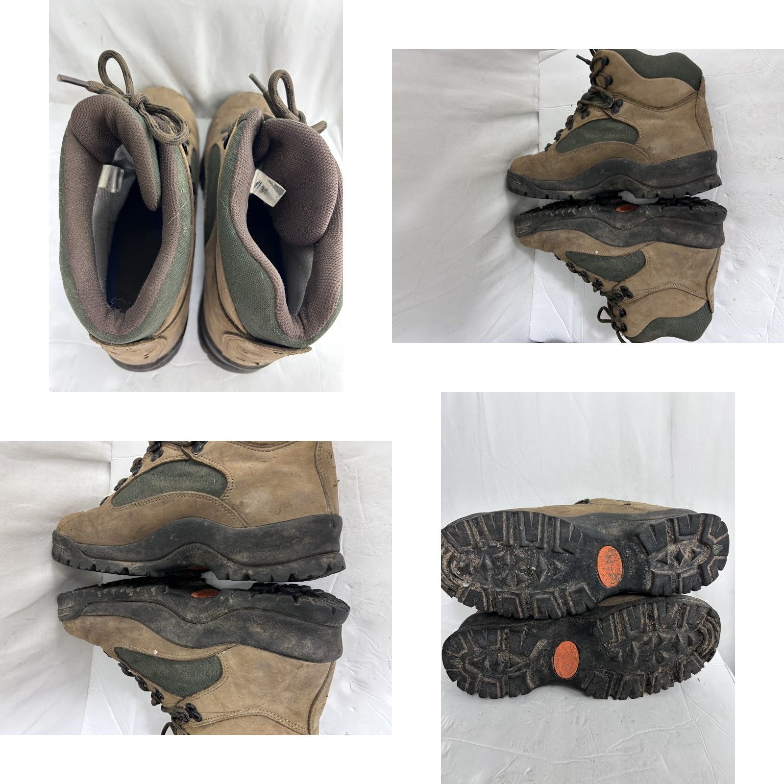 Vasque Vasque Skywalk Boots Mens 9 Brown Leather Lug Olive GTX Tri V VASQUE 7190 Skywalk Tri V Lug Brown Leather w/Olive Hiking Boots GTX Size US 9 / IT 39 - 10 Thumbnail