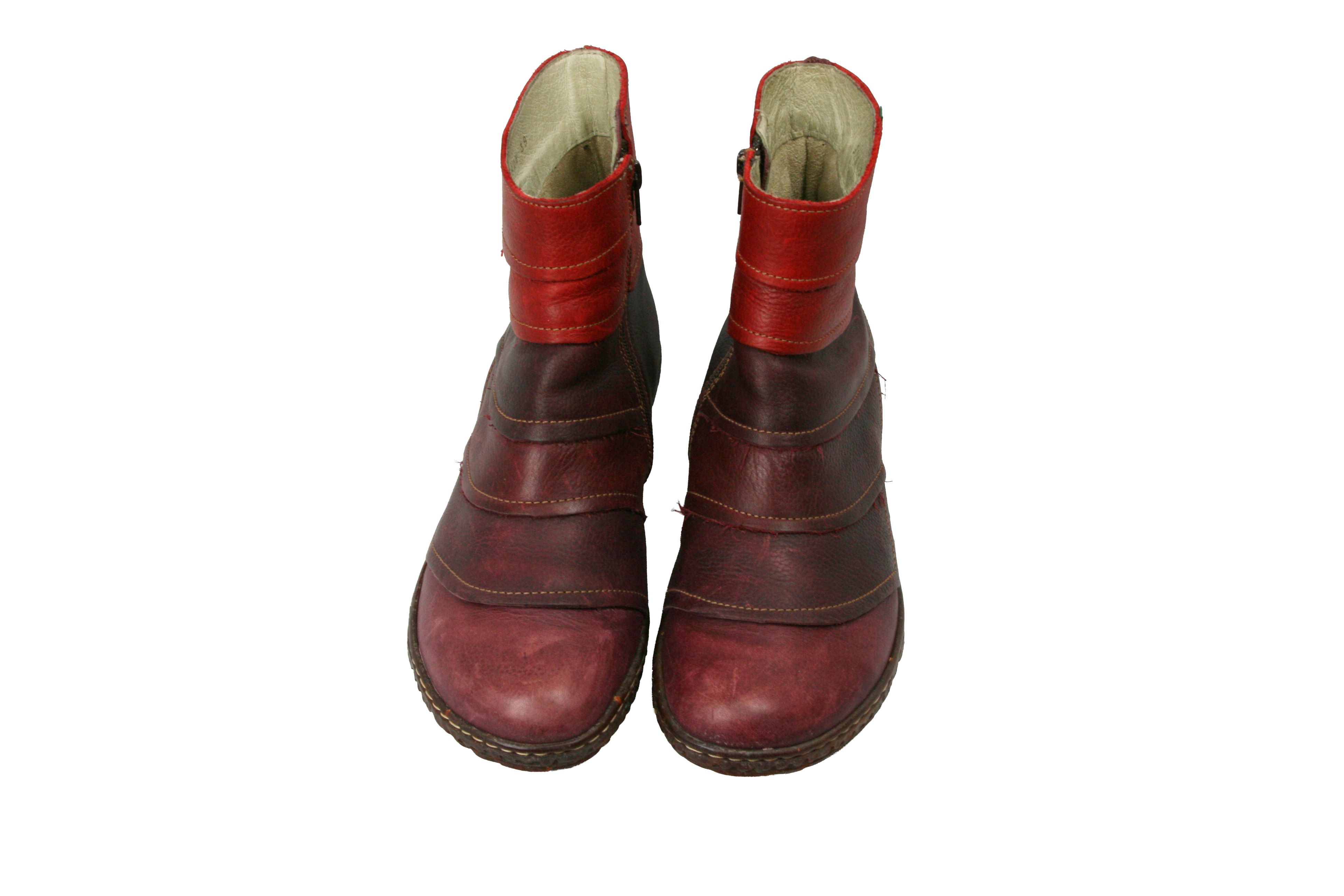Japanese Brand El Naturalista 00S Goblin Multilayered Leather Y2K Boots Size US 9 / IT 39 - 7 Thumbnail