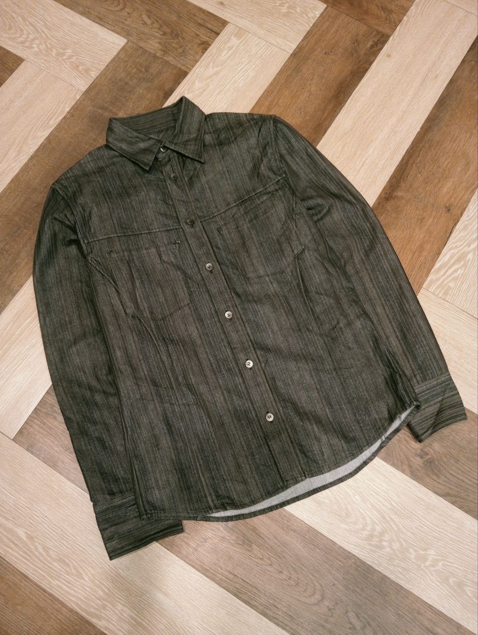 Issey Miyake VINTAGE TETE HOMME DENIM SHIRT SIZE L Size US L / EU 52-54 / 3 - 2 Thumbnail