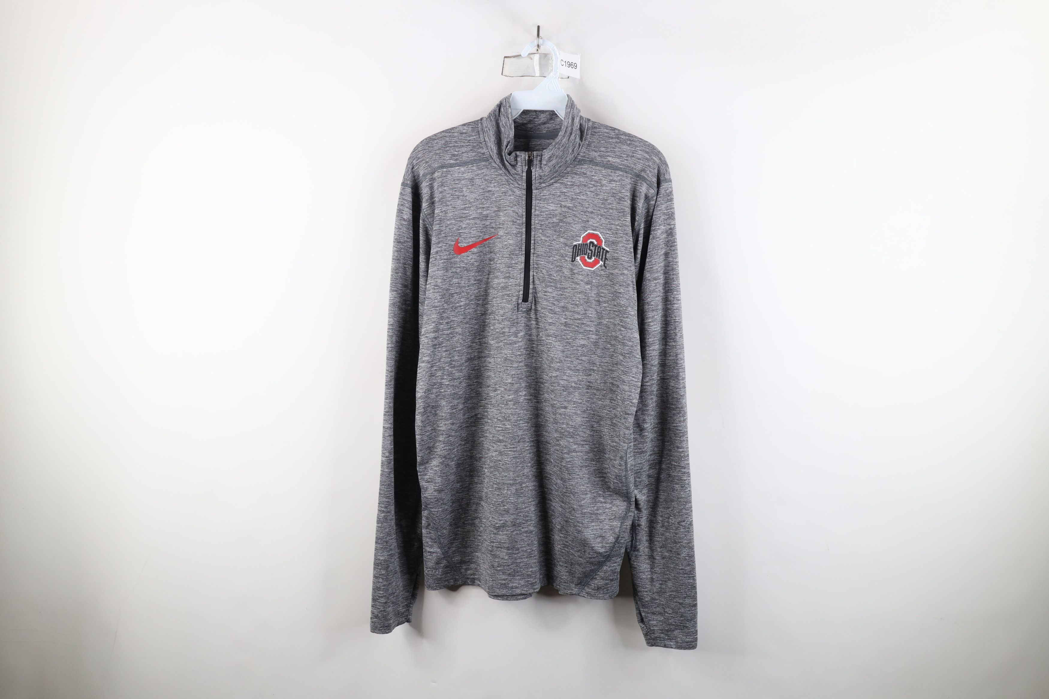 Nike × Vintage Nike Ohio State University Half Zip Pullover Top Jacket Size US S / EU 44-46 / 1 - 1 Thumbnail